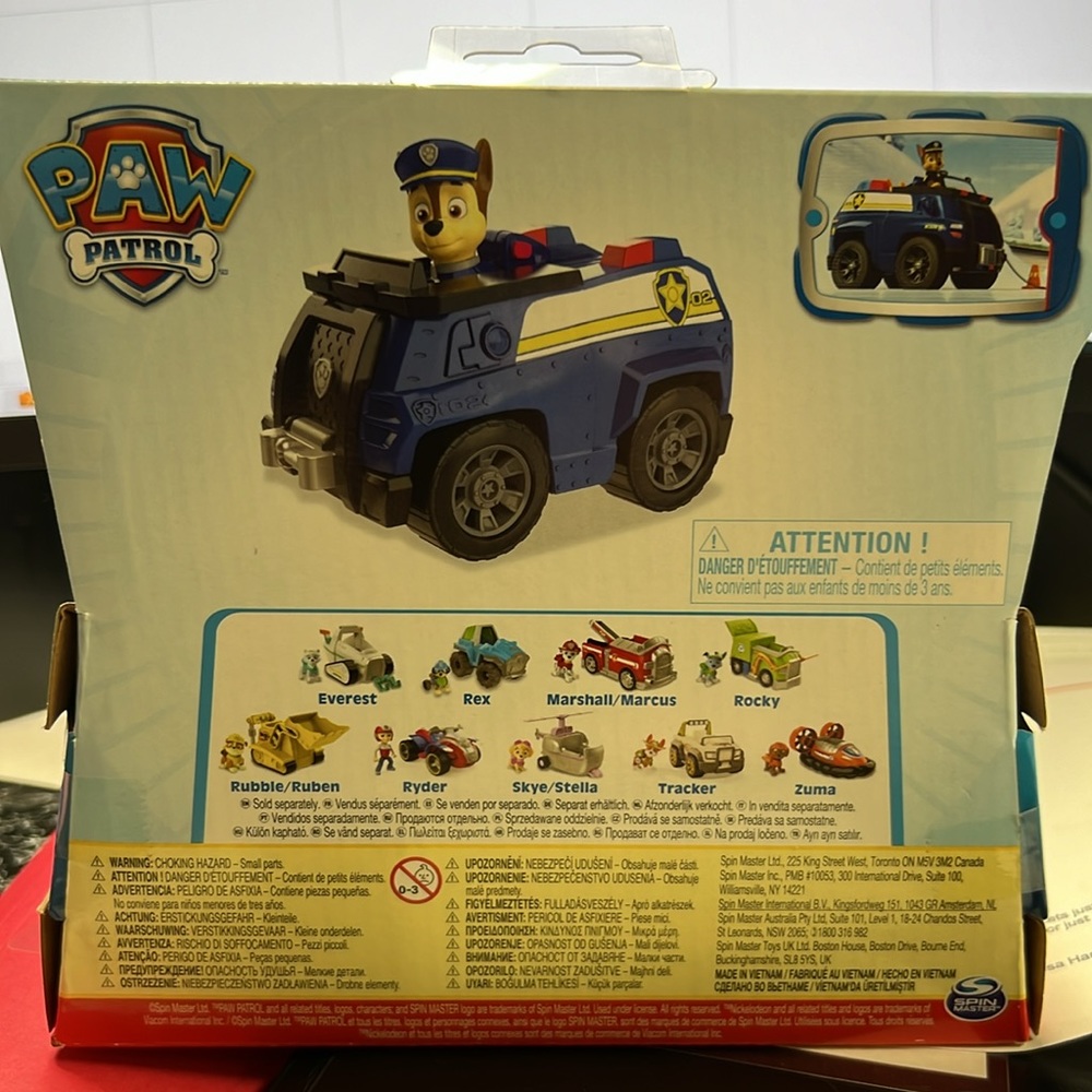 Paw Patrol Chase Patrol Cruiser 2 piece set W-9 - Picture 2 of 7